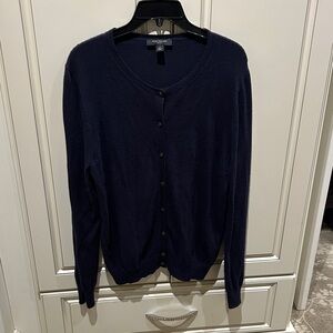 Ann Taylor Navy Blue Cardigan